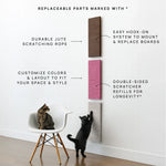 Wall Cat Scratcher Modular & Space-Saving Textured Panels