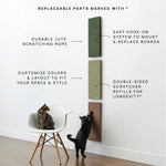 Wall Cat Scratcher Modular & Space-Saving Textured Panels