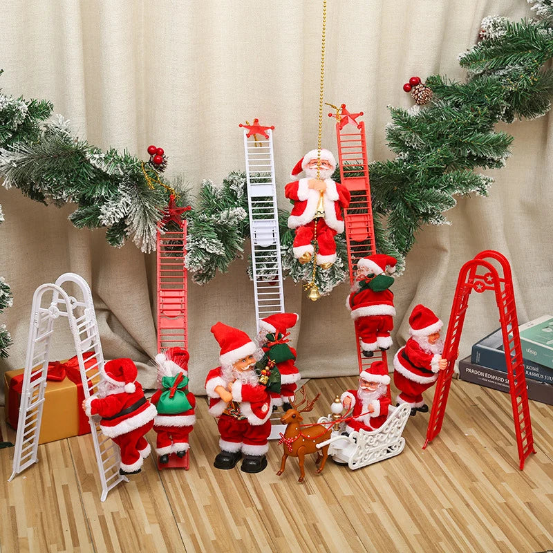 Wall-Climbing Santa Figure Sliding Design Assorted Colors