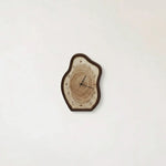 Wall Clock Irregular Wood-Inspired Design Silent Movement
