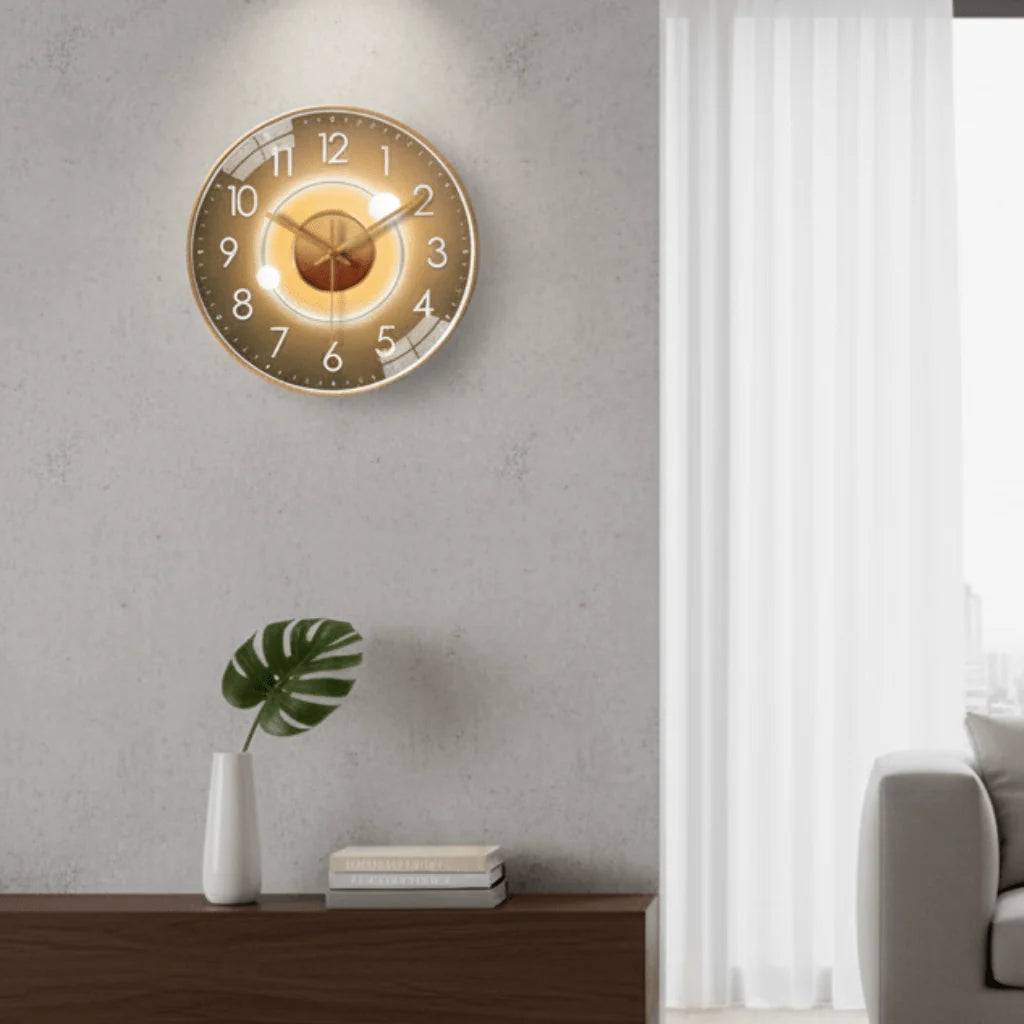 Wall Clock Minimalist Silent Quartz 11.81-Inch Dial