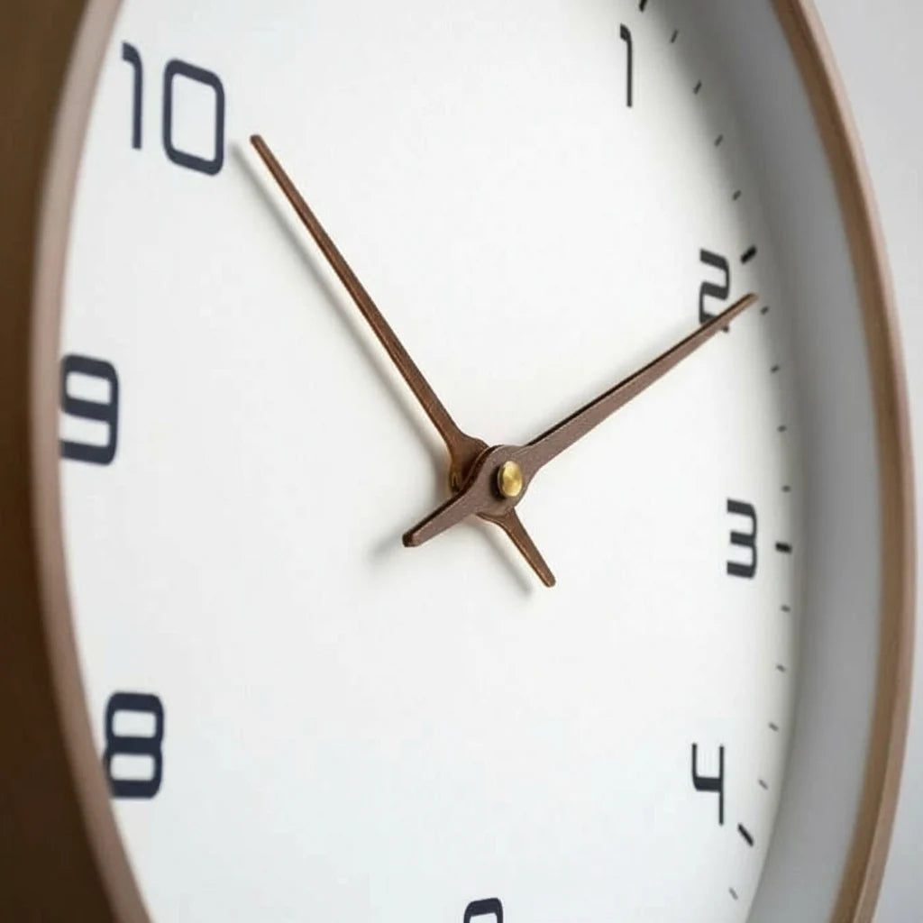 Wall Clock Solid Wood Silent Movement