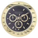 Wall Clock Stainless Steel Silent Quartz Luminous Hands