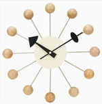 Wall Clock Sunburst Design Silent Quartz Movement 12.6-Inch