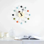 Wall Clock Sunburst Design Silent Quartz Movement 12.6-Inch