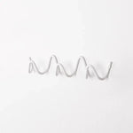 Wall Coat Rack Wrought Iron Wavy Design Wall-Mounted