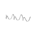 Wall Coat Rack Wrought Iron Wavy Design Wall-Mounted