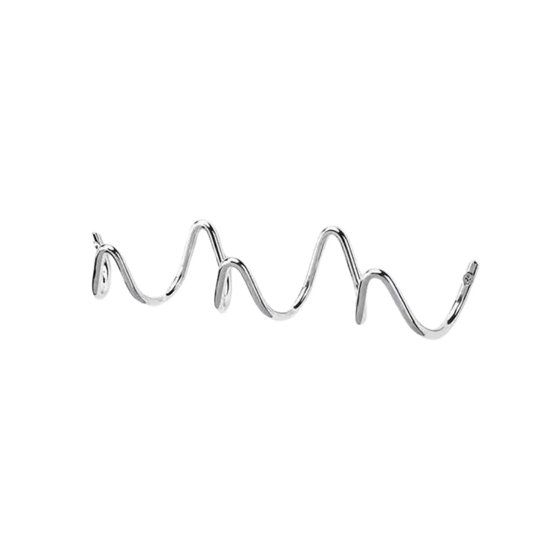 Wall Coat Rack Wrought Iron Wavy Design Wall-Mounted