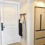 Wall Coat Rack Wrought Iron Wavy Design Wall-Mounted