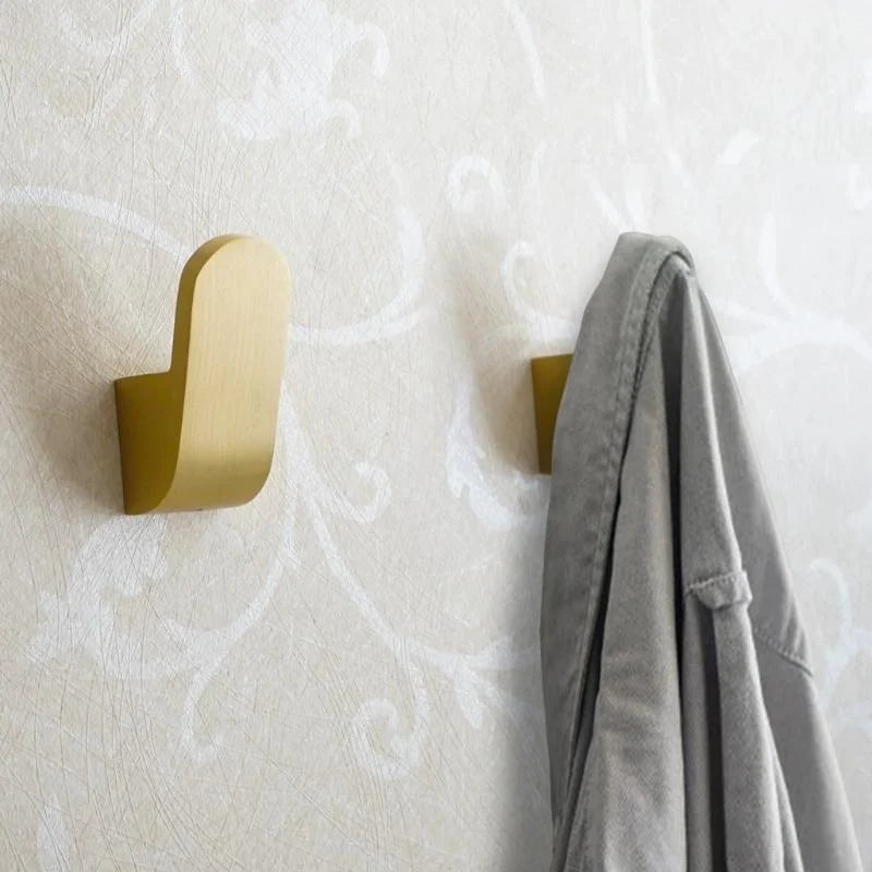 Wall Hook Brass Golden Finish 33.1 lb Capacity