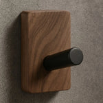 Wall Hook Organizer Wood Self-Adhesive Mounting