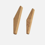 Wall Hook Set Solid Wood Two-Tone Design