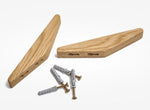 Wall Hook Set Solid Wood Two-Tone Design