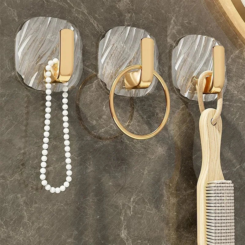 Wall Hooks Self-Adhesive No-Drill Set of 4