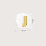 Wall Hooks Self-Adhesive No-Drill Set of 4