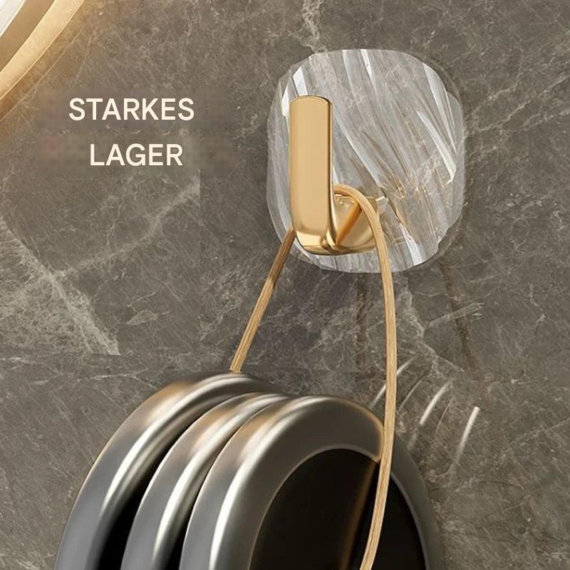 Wall Hooks Self-Adhesive No-Drill Set of 4