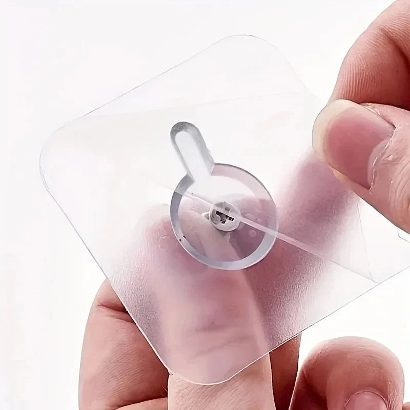 Wall Hooks Transparent Self-Adhesive Residue-Free Set of 10
