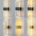 Wall Lamp Crystal-Textured LED-Compatible Dimmable