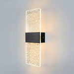 Wall Lamp Crystal-Textured LED-Compatible Dimmable