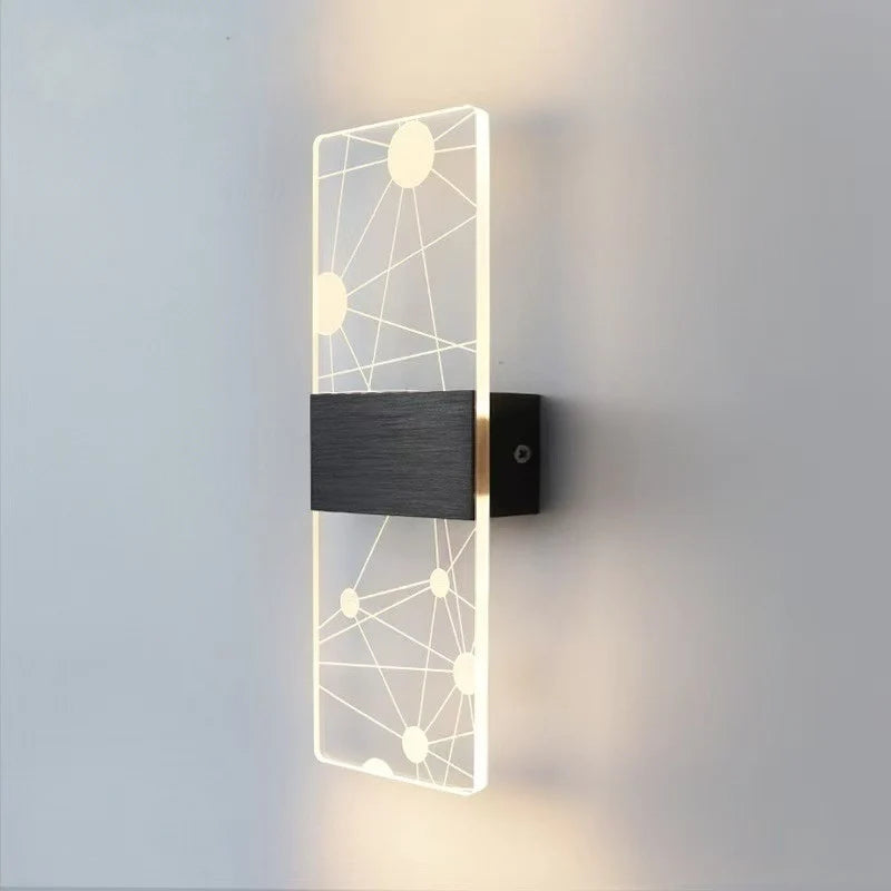 Wall Lamp Crystal-Textured LED-Compatible Dimmable