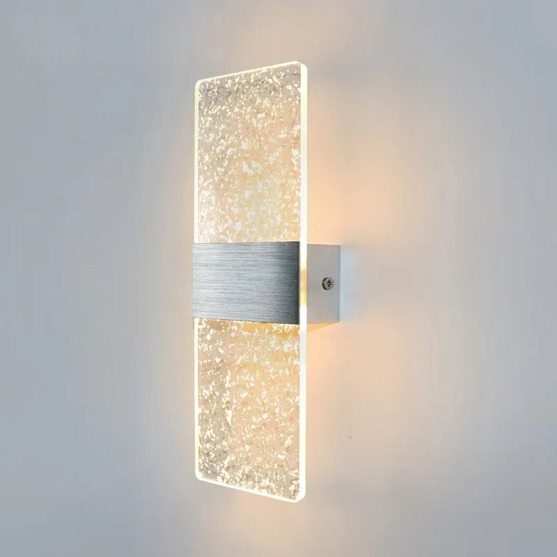 Wall Lamp Crystal-Textured LED-Compatible Dimmable