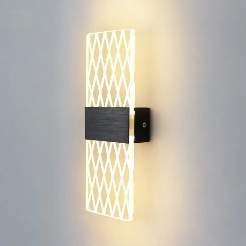 Wall Lamp Crystal-Textured LED-Compatible Dimmable