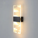 Wall Lamp Crystal-Textured LED-Compatible Dimmable