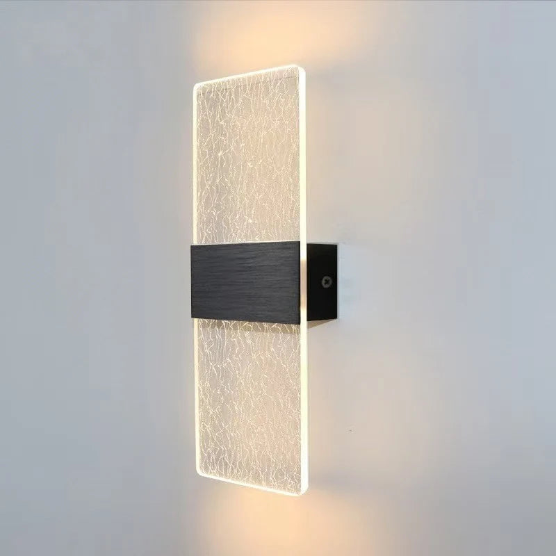 Wall Lamp Crystal-Textured LED-Compatible Dimmable