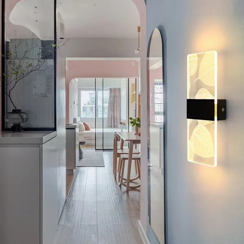 Wall Lamp Crystal-Textured LED-Compatible Dimmable