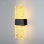 Wall Lamp Crystal-Textured LED-Compatible Dimmable