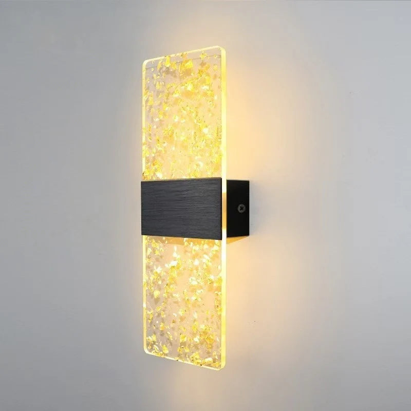 Wall Lamp Crystal-Textured LED-Compatible Dimmable