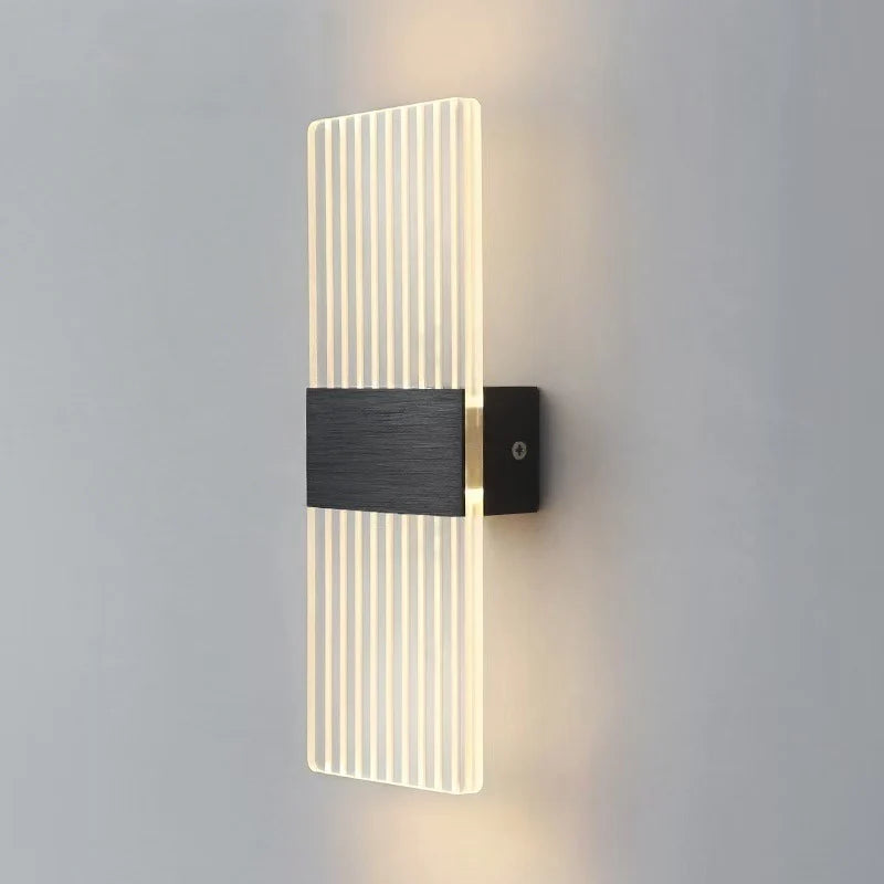 Wall Lamp Crystal-Textured LED-Compatible Dimmable