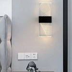 Wall Lamp Crystal-Textured LED-Compatible Dimmable