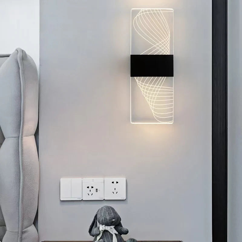 Wall Lamp Crystal-Textured LED-Compatible Dimmable