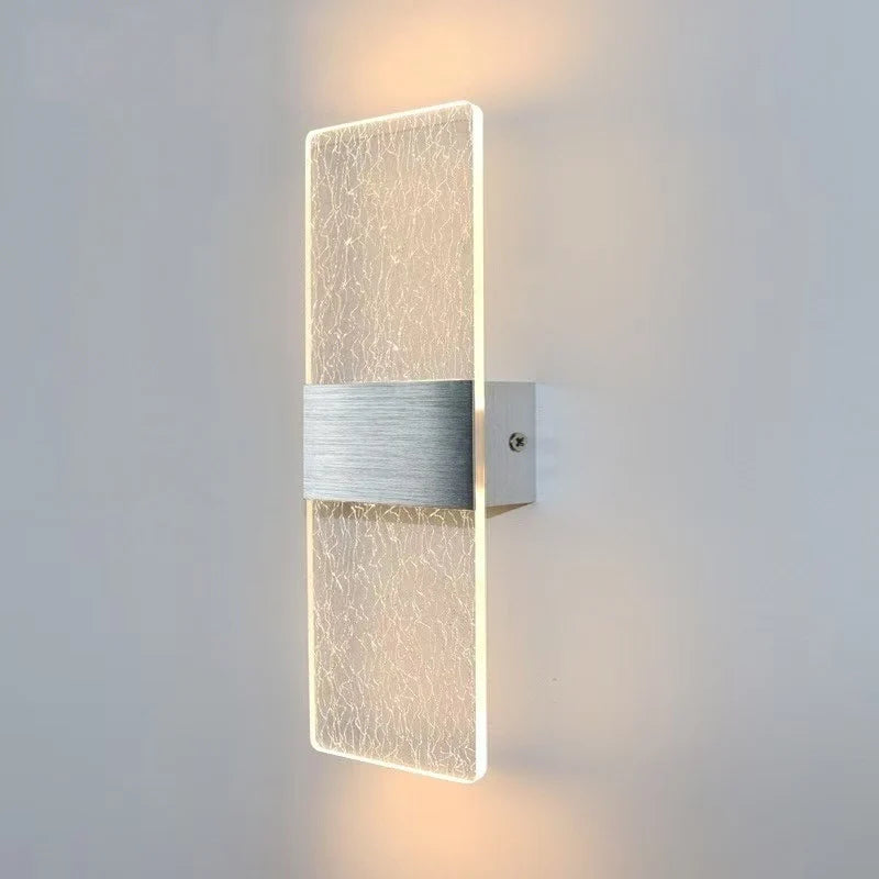 Wall Lamp Crystal-Textured LED-Compatible Dimmable