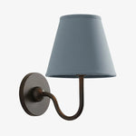 Wall Lamp Dimmable Fabric Shade Hardwired Indoor Fixture