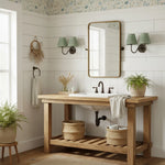 Wall Lamp Dimmable Fabric Shade Hardwired Indoor Fixture