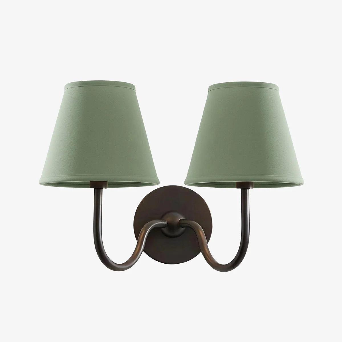 Wall Lamp Dimmable Fabric Shade Hardwired Indoor Fixture
