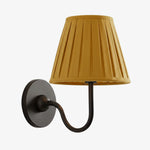 Wall Lamp Dimmable Fabric Shade Hardwired Indoor Fixture
