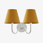 Wall Lamp Dimmable Fabric Shade Hardwired Indoor Fixture