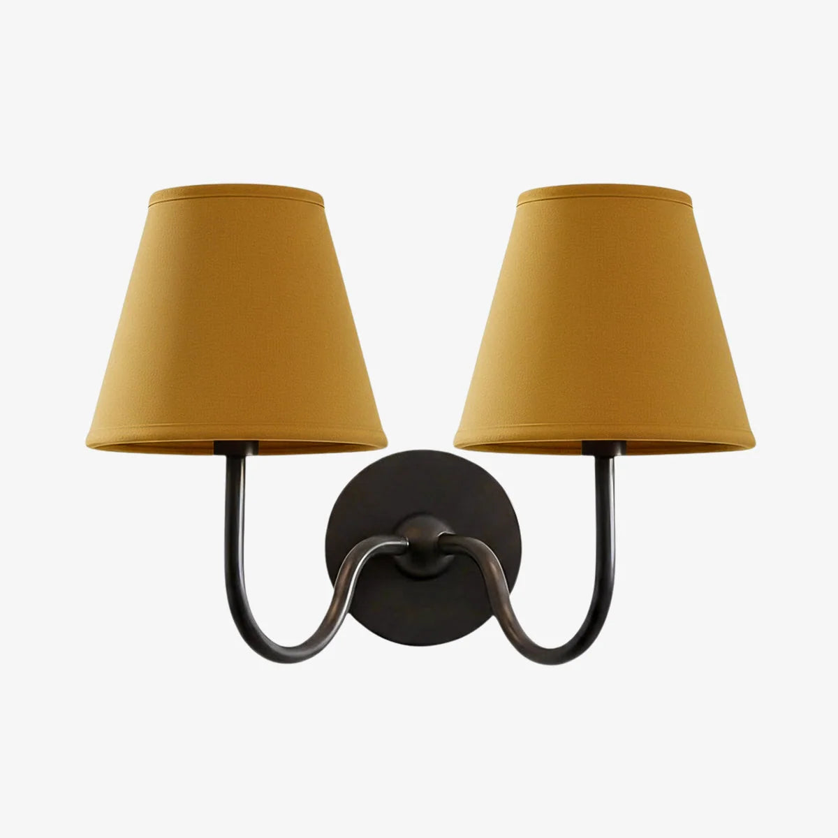 Wall Lamp Dimmable Fabric Shade Hardwired Indoor Fixture