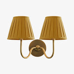 Wall Lamp Dimmable Fabric Shade Hardwired Indoor Fixture