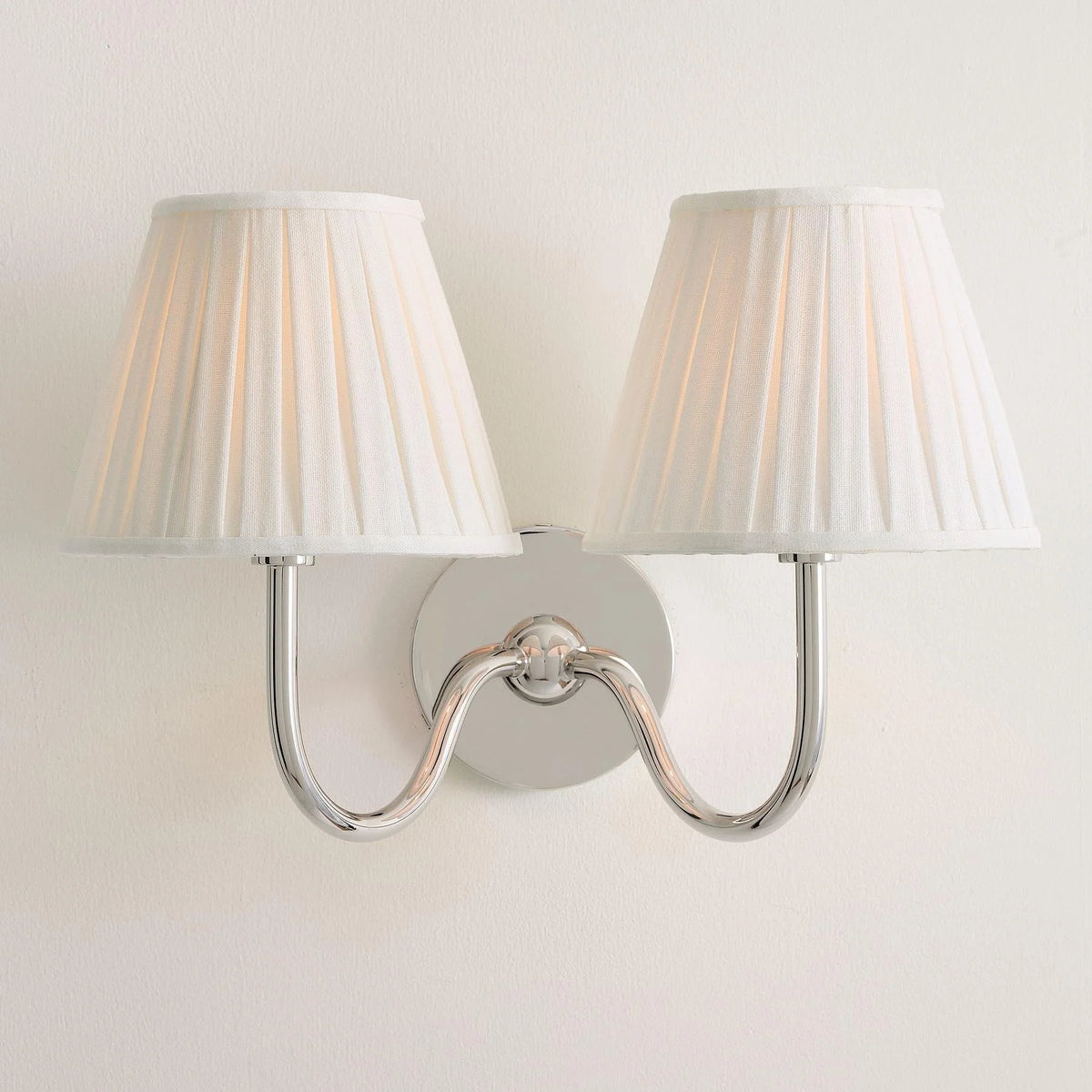 Wall Lamp Dimmable Fabric Shade Hardwired Indoor Fixture