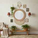 Wall Lamp Dimmable Fabric Shade Hardwired Indoor Fixture