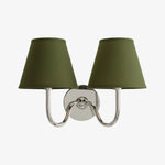 Wall Lamp Dimmable Fabric Shade Hardwired Indoor Fixture