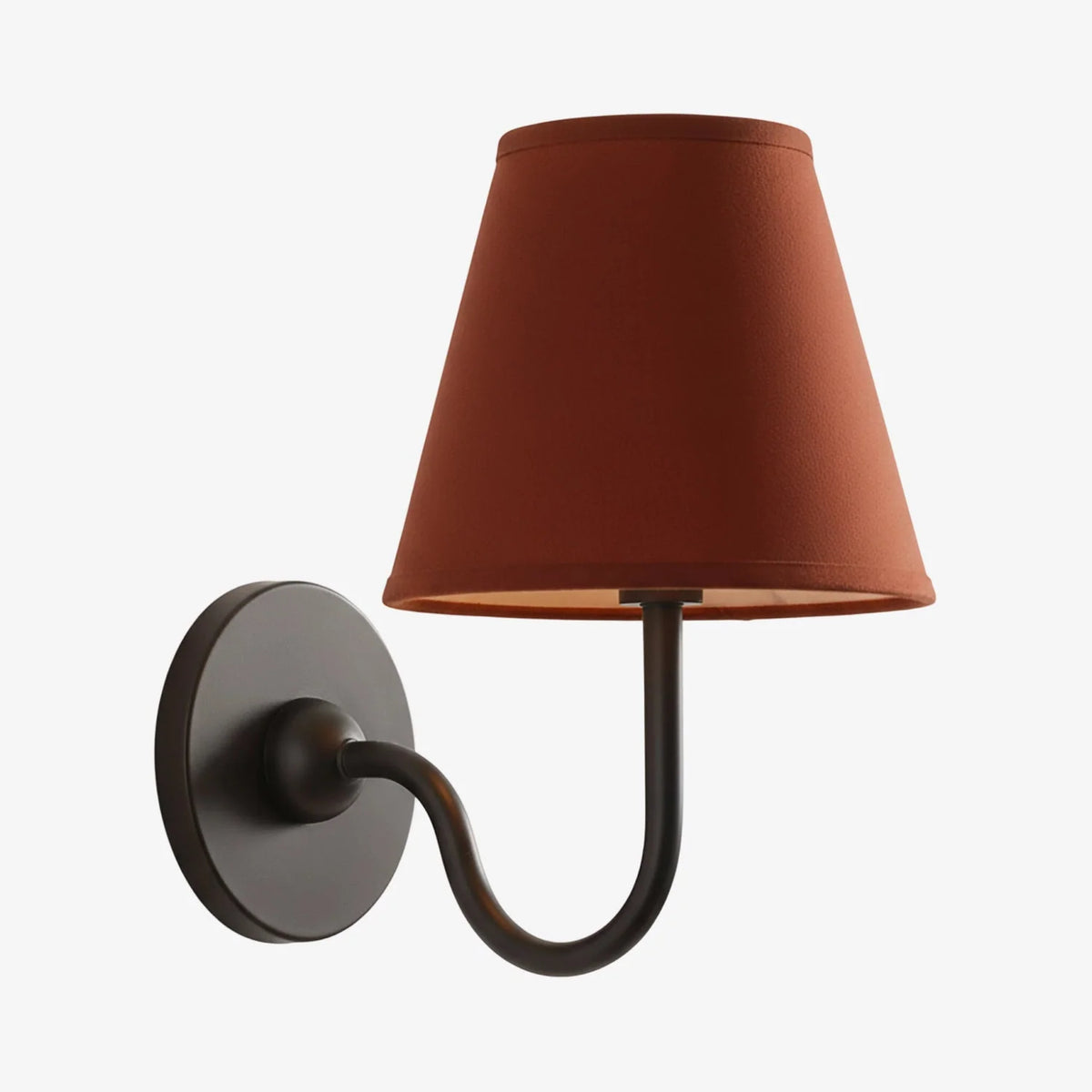 Wall Lamp Dimmable Fabric Shade Hardwired Indoor Fixture