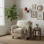 Wall Lamp Dimmable Fabric Shade Hardwired Indoor Fixture