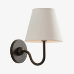 Wall Lamp Dimmable Fabric Shade Hardwired Indoor Fixture