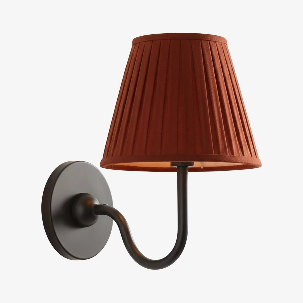 Wall Lamp Dimmable Fabric Shade Hardwired Indoor Fixture
