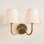 Wall Lamp Dimmable Fabric Shade Hardwired Indoor Fixture